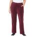 Plus Size Women's Cozy Velour Pant by Catherines in Midnight Berry (Size 3X)