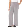 Plus Size Women's Suprema® Wide Leg Pant by Catherines in Heather Grey (Size 3XWP)