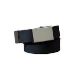 Men's Big & Tall Canvas belt by KingSize in Black (Size XL)