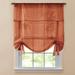 Wide Width BH Studio Sheer Voile Tie-Up Shade by BH Studio in Autumn Leaves (Size 44" W 44" L) Window Curtain