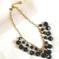 Kate Spade Jewelry | Kate Spade Black Gold Bead Statement Necklace | Color: Black/Gold | Size: Os