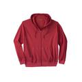 Men's Big & Tall Boulder Creek™ Thermal Waffle Zip Hoodie by Boulder Creek in Heather Burgundy (Size XL)