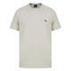 Paul Smith Mens T-Shirt Zebra Badge Organic Cotton Tee in Ecru Grey (XL)