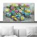 Red Barrel Studio® When Life Gives You Lemons - Painting Canvas/Metal in Blue/Gray/Green | 24 H x 40 W x 1.5 D in | Wayfair