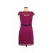 Hailey Logan by Adrianna Papell Cocktail Dress: Pink Jacquard Dresses - Women's Size 7