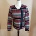 Jessica Simpson Jackets & Coats | Jessica Simpson Jacket Blazer Red Grey Black Aztec Embroidered Detail Size Small | Color: Black/Red | Size: S