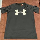 Under Armour Shirts & Tops | Heatgear Short Sleeve Tee By Under Armour Brand. Nwt! | Color: Black/White | Size: Ylg