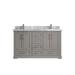 Willow Collection 60 in W x 22 in D x 36 in H Boston Double Bowl Sink Bathroom Vanity with Countertop