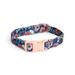 The Happy-Go-Lucky Multicolor Floral Dog Collar, Large, Pink