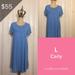 Lularoe Dresses | Large Lularoe Carly Dress | Color: Cream | Size: L