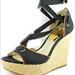 Michael Kors Shoes | Michael Kors Wedge Sandals | Color: Black | Size: 8.5