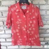 Columbia Tops | Columbia Women Floral Shirt | Color: Red/Pink | Size: S