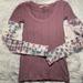 Free People Tops | Free People Tie Dye Thermal Top Size S Nwt | Color: Brown | Size: S