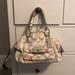 Coach Bags | Coach Kristin Dome Sequin Satchel Shoulder Bag | Color: Tan | Size: Medium