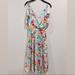 Anthropologie Dresses | Anthropologie Spring Floral Flutter Dress - New | Color: Gray | Size: S