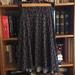 Lularoe Skirts | Lularoe | Azure Floral Foldover Skirt Sz Small | Color: Black | Size: S