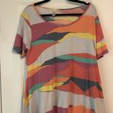 Lularoe Tops | Lularoe Perfect Tee | Color: Gray | Size: M