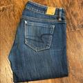 American Eagle Outfitters Jeans | American Eagle Skinny Stretch Jeans Size2 | Color: Black/Blue | Size: 2