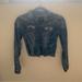 Jessica Simpson Jackets & Coats | Jessica Simpson Distressed Denim Jacket Xs | Color: Black | Size: Xs