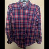 J. Crew Tops | Ladies J. Crew Flannel Plaid Shirt | Color: Purple/Black | Size: Xs