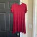 American Eagle Outfitters Dresses | American Eagle T-Shirt Dress | Color: Red/Pink | Size: L