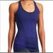 Athleta Tops | Athleta Fatest Track Tank In Navy And Purple Polka Dot Print Size Xs | Color: Blue/Purple | Size: Xs