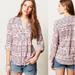 Anthropologie Tops | Anthropology Maeve Islet Button Down | Color: Brown | Size: Xs