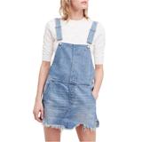 Free People Dresses | Free People Overall Jean Skirt | Color: Blue/Gray | Size: 6