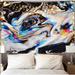 Urban Outfitters Wall Decor | Distorted Aestheticwall Hanging Tapestry | Color: White/Silver | Size: 59x51