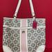 Coach Bags | Coach Tote | Color: White/Silver | Size: Os