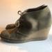 J. Crew Shoes | J. Crew Taupe / Mink Suede Wedge Ankle Booties | Color: Black | Size: 8