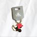 Disney Accessories | Disney Japan Minnie Mouse Keychain | Color: White/Gray | Size: Os