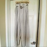 Anthropologie Pants & Jumpsuits | Anthropologie Stripe Wide Leg Pants Nwt | Color: Gray | Size: 6