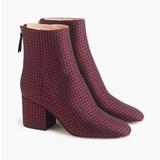 J. Crew Shoes | J.Crew Sadie Ankle Boots In Silk Tie Print-K0071 | Color: Black/Purple | Size: Various