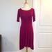 Lularoe Dresses | Lularoe Striped Nicole Dress Size M | Color: Purple | Size: M