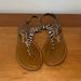 American Eagle Outfitters Shoes | American Eagle T-Strap Sandals | Color: Brown | Size: 6