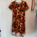 Lularoe Dresses | Lularoe Carly Dress Xxs Fall Pattern | Color: Brown | Size: Xxs