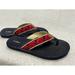 J. Crew Shoes | J Crew Navy Flip Flops Sandals Anchors Embroidered | Color: Blue/Red | Size: 6