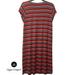 American Eagle Outfitters Dresses | American Eagle Large Striped Short Sleeves Dress | Color: Brown/Black | Size: L