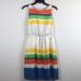 Anthropologie Dresses | $10 Girls From Savoy - Rainbow Back Open Silk Dress | Color: White/Silver | Size: 4