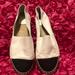 Tory Burch Shoes | Colorblock Espadrille Flat Tory Burch | Color: Cream | Size: 8.5