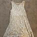 Free People Dresses | Free People Flowy Lace Dress! | Color: Cream/Tan | Size: Xs