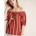 Anthropologie Tops | Anthropologieelodie Off-The-Shoulder Top | Color: Red | Size: M