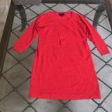 J. Crew Sweaters | J Crew 100% Cashmere Sweater Dress | Color: Red | Size: Xs