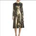 Burberry Dresses | Burberry Long Sleeve Metallic Dress | Color: Black/Brown | Size: 4