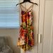 Jessica Simpson Dresses | Jessica Simpson Hi-Lo Tropical W/ Belt Xs Nwot | Color: Brown | Size: Xs