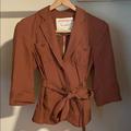 Anthropologie Jackets & Coats | Cartonnier Blazer Jacket | Color: Brown | Size: 2