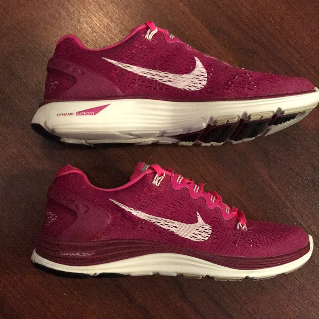 Nike Shoes | Euc Nike Lunarglide 5 Brand New Insoles -Nike Plus | Color: Brown/Black | Size: 8