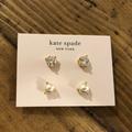 Kate Spade Jewelry | Kate Spade Earrings | Color: Cream/Tan | Size: Os