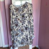 American Eagle Outfitters Dresses | American Eagle Flower Print Dress | Color: Gray | Size: M